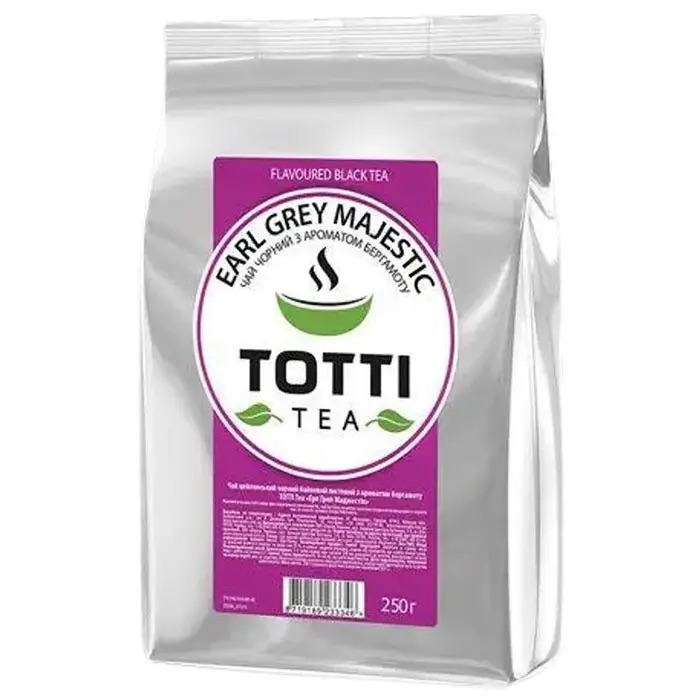 Чорний чай з бергамотом TOTTI TEA 250г Ерл Грей Маджестік